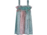 Isobella Chloe Big Girls Turquoise Monroe Empire Waist Party Dress 8
