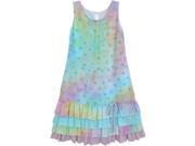 Isobella Chloe Little Girls Tie Dye Just Groovy A Line Sleeveless Dress 4