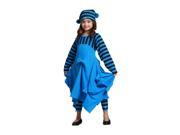 KidCuteTure Little Girls Blue Pick up Carmen Trendy Fall Designer Dress 6