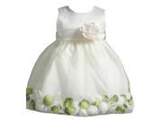Crayon Kids Baby Girls Ivory Petal Flower Girl Dress 12M