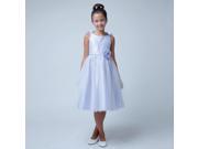 Sweet Kids Little Girls Lilac Bows Satin Tulle Occasion Easter Dress 3