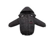 Richie House Little Boys Grey Padded Patch Embroidery Sport Jacket 1 2