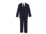 Sweet Kids Big Boys Navy 2 Button Jacket Vest Shirt Vest Tie Pants Suit 12