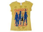 Disney Big Girls Yellow High School Musical Sharpay Print T Shirt 14