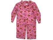 Angry Birds Little Girls White Pink Character Print 2 Pc Pajama Set 4