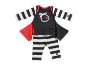 KidCuteTure Baby Girls Charcoal Stripe Lizzi Tunic Leggings Outfit Set 12M