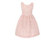 Kids Dream Big Girls Pink Floral Print V Neck Shoulder Bows Summer Dress 8