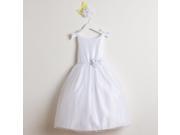 Sweet Kids Little Girls White Bows Satin Tulle Occasion Easter Dress 5