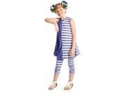 KidCuteTure Little Girls Violet Stripe Trendy Summer Designer Daria Sundress 2