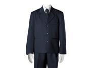 Sweet Kids Big Boys Navy Jacket Shirt Zippered Tie Vest Pants Suit 14