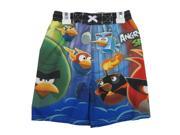 Angry Birds Little Boys Navy Blue Character Printed Swim Wear Shorts 3T