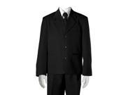 Sweet Kids Baby Boys Black Jacket Shirt Zippered Tie Vest Pants Suit 24M