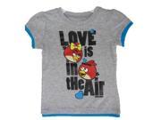 Disney Little Girls Grey Royal Blue Angry Birds Character Print T Shirt 6
