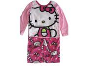 Hello Kitty Little Girls Fuchsia Kitty Image Dot Print 2 Pc Pajama Set 6
