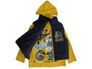 Lego Big Boys Yellow Black Ninja Go Hooded Shirt Puffer Vest 2 Pc Set 8
