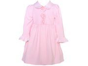 Bonnie Jean Little Girls Pink White Brick Pattern Easter Dress Coat Set 6