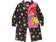 Angry Birds Little Girls Black Pink Character Print 2 Pc Pajama Set 6