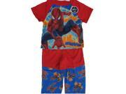 Marvel Little Boys Red Blue Spiderman Superhero 3 Pc Pajama Set 4T