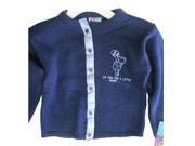 Disney Little Girls Navy Blue Winnie The Pooh Button Knit Sweater 5