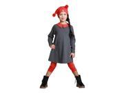 KidCuteTure Little Girls Charcoal Back To School Tina Fall Designer Dress 4