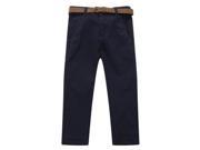 Richie House Little Boys Blue Classic Bright Belted Pants 2 3