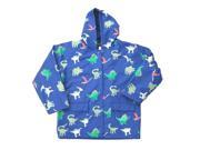 Little Boys Blue Dinosaurs Rain Coat 3T