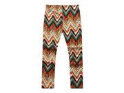 Richie House Little Girls Brown Light Tapestry Weave Stretch Pants 3 4