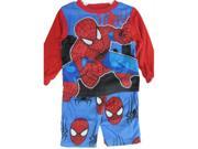 Marvel Little Boys Red Black Spiderman Superhero 2 Pc Pajama Set 4T