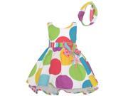 Bonnie Jean Baby Girls Multi Color Polka Dots Balloon Birthday Dress 18M