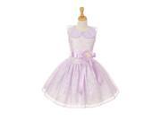 Cinderella Couture Little Girls Lilac Floral Lace Skater Easter Occasion Dress 4