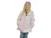 Little Girls Pastel Posies Rain Coat 3T