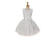 Cinderella Couture Little Girls White Floral Lace Skater Easter Occasion Dress 4