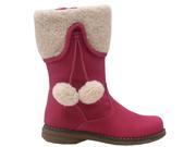 Rachel Shoes Little Girls Pink Faux Cuff Pompom Mid Calf Boots 8 Toddler