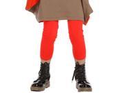 KidCuteTure Big Girls Geranium Red Jersey Designer Leggings 10