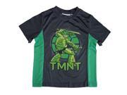 Nickelodeon Little Boys Grey Green Mutant Ninja Turtle Print T shirt 5 6