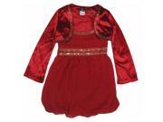 Disney Little Girls Red Hannah Montana Sequin Adornment Vest Festive Dress 4