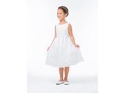 Sweet Kids Little Girls Off White Chrysanthemum Mesh Easter Dress 2T