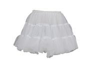 Big Girls White Soft Tulle Mesh Knee Length Petticoat Skirt 12