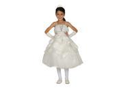 Cinderella Couture Little Girls Ivory Taffeta Satin Bolero Communion Dress 4