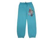 Disney Little Girls Sky Blue Hannah Montana Floral Print Sweat Pants 6
