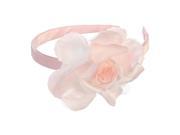 Lito Girls Pink Large Flower Hairband Accessory