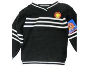 Warner Bros Little Girls Black White Striped Tweety Applique Knit Sweater 5