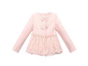 Richie House Little Girls Pink Sweet Bow Overcoat 7