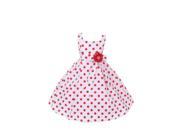 Cinderella Couture Big Girls Red Polka Dots Easter Flower Girl Dress 10