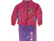 Disney Little Girls Pink Purple Dora the Explorer Zipper 2 Pc Pants Set 4T
