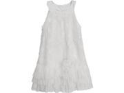 Isobella Chloe Little Girls White Angel A Line Sleeveless Party Dress 4T