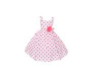 Cinderella Couture Big Girls Coral Polka Dots Easter Flower Girl Dress 12