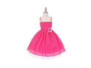 Cinderella Couture Big Girls Fuchsia Polka Dots Flower Party Easter Dress 12
