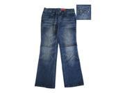 Bongo Big Girls Blue Denim Studded Pocket Adjustable Waist Pants 12