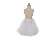 Kids Dream White Triple Layer Petticoat Slip Girls 10